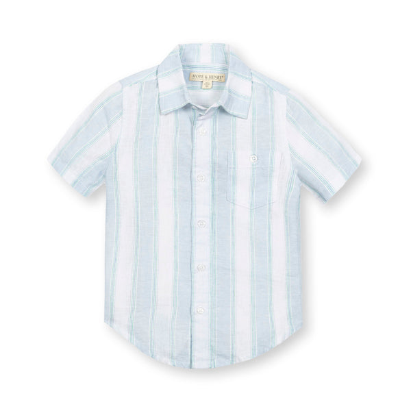linen-short-sleeve-button-down-shirt-3 Hope & Henry - Sophia's StyleShirts-1